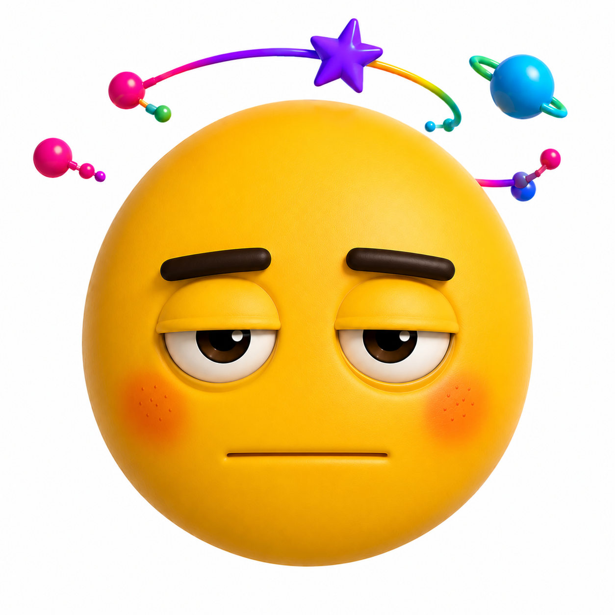 Flat mood emoji