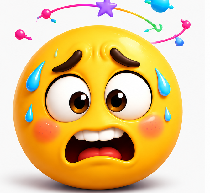 Overwhelmed mood emoji