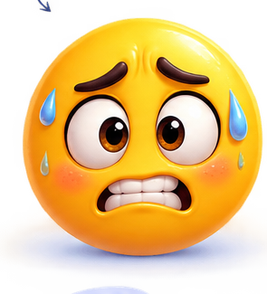 Stressed mood emoji
